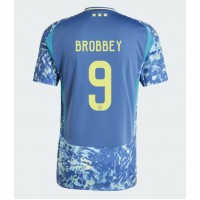 Ajax Brian Brobbey #9 Vonkajší futbalový dres 2024-25 Krátky Rukáv